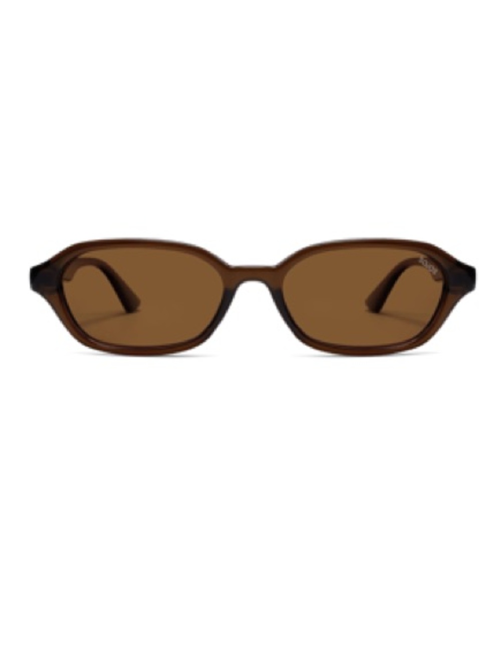 NWT Sojos Retro Rectangle Polarized Sunglasses in Dark Brown/Brown